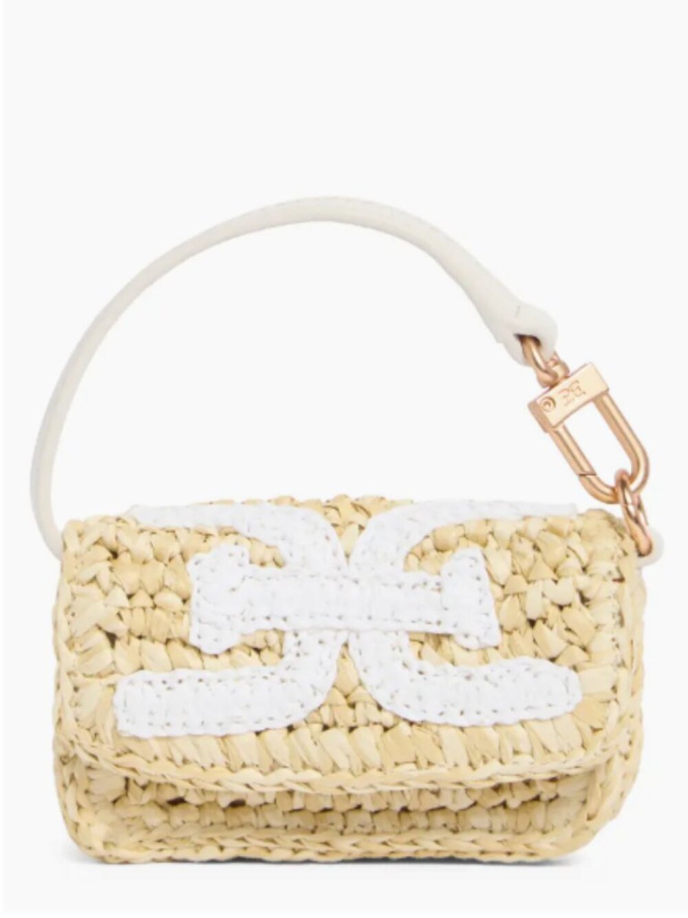 Sam Edelman Lynn Mini Raffia & Leather Wallet - NWT